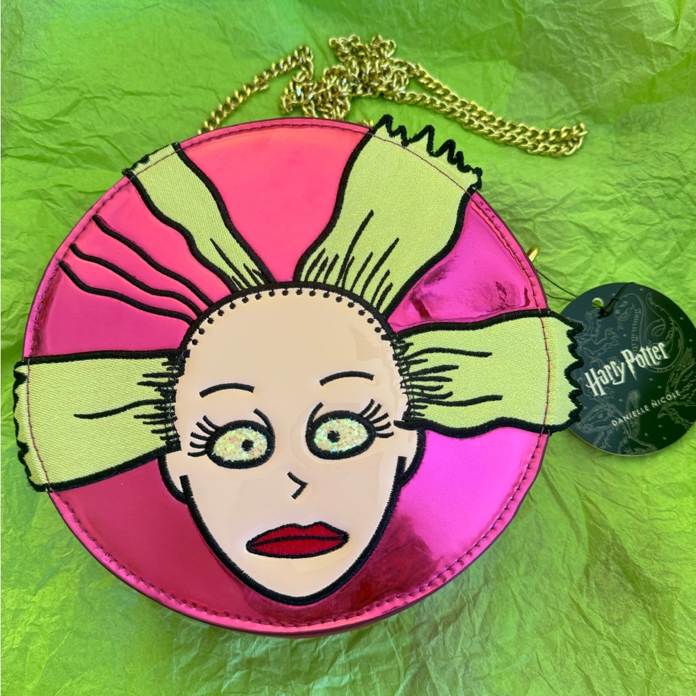 Danielle Nicole Pink and Green Character Mini Bag